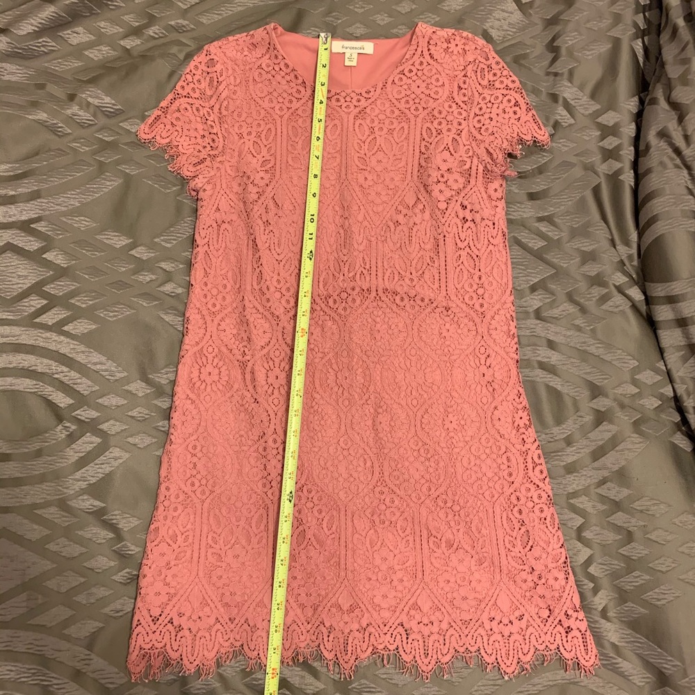 🙂 BOGO Francesca’s Pink Lace Mini Dress - Picture 8 of 8